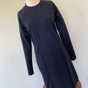 Columbia Women's Silverhurst Ottoman Dress Size Small Navy Blue Pockets EUC